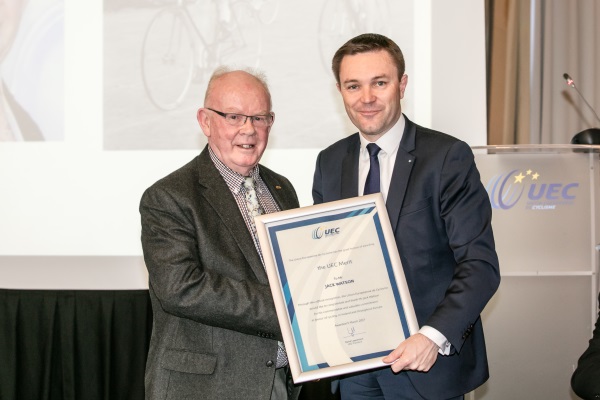 Ulster’s Jack Watson gets the UEC Merit Award